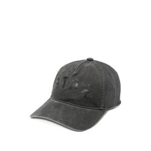 GOLDEN GOOSE Distressed Baseball Cap with Logo Detail Women GREY Caps & Hats